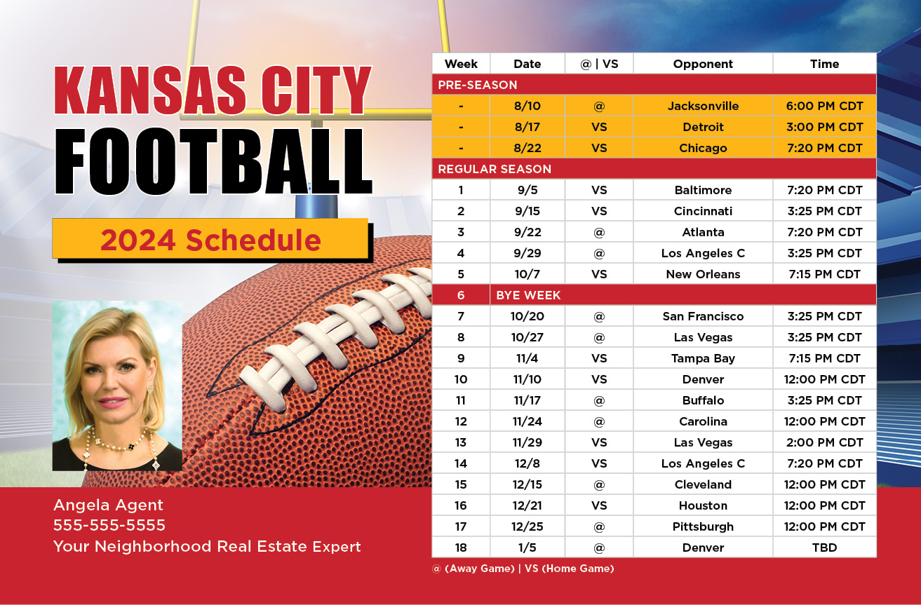 2024 Football Schedule - Kansas City